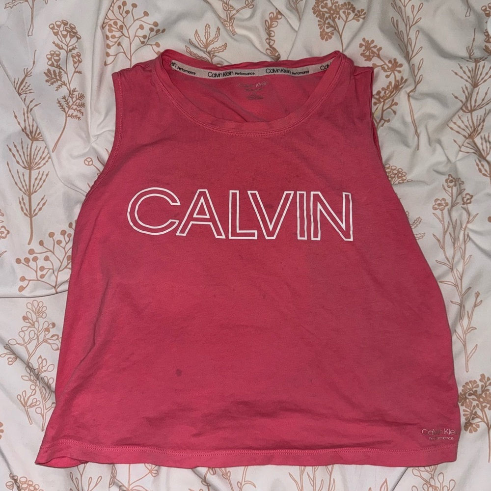 Calvin Klein Pink Tank Top, M